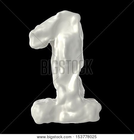 number 1 milk on a black background