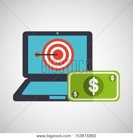 business strategy technology dollar money vector illustration eps 10