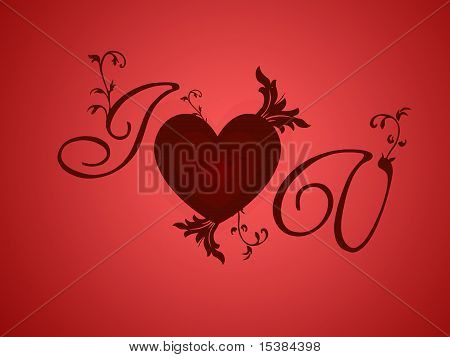 I love you illüstrasyon