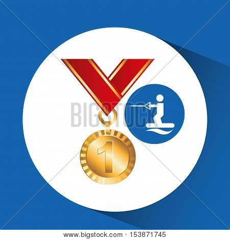 extreme sport avatar kiteboarded vector illustration eps 10