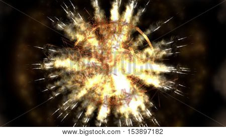 Digital Illustration Of A Mystic Fire