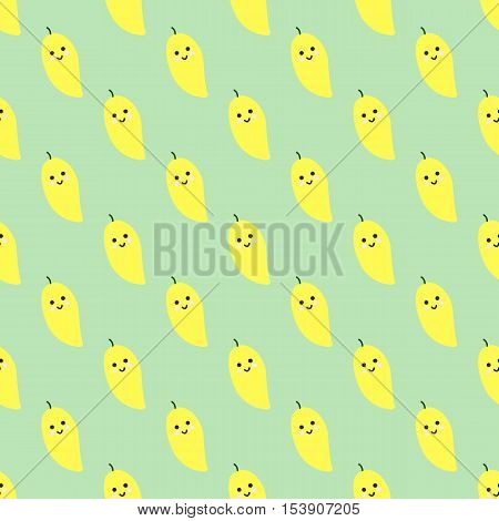 Mango pattern. Isolated icon pictogram. Eps 10 vector illustration.