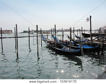 Venice gondolas - Boats - Italian afternoon