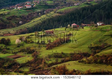 Borovitsa village in the spring, Eastern Rhodopes, Bulgaria