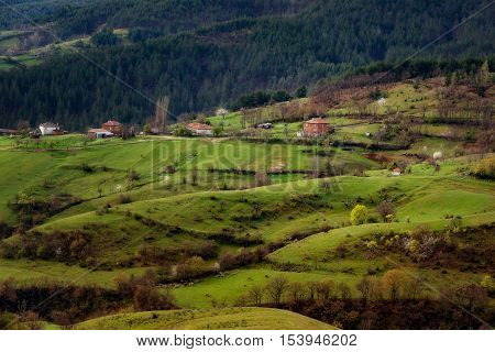 Borovitsa village in the spring, Eastern Rhodopes, Bulgaria