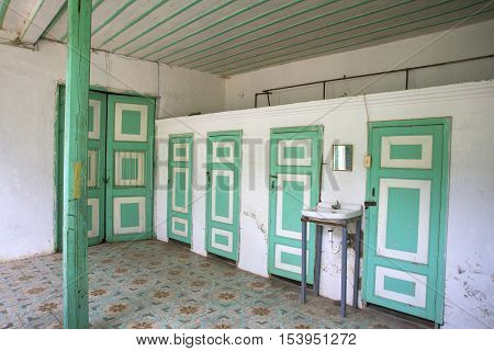 Landmark house of the 175 doors, in Guaranda, Bolivar Province, Ecuador