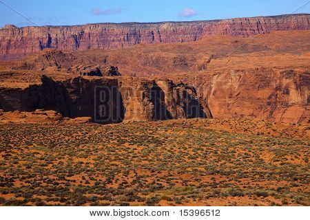 Sand malede ørken Glen Canyon side Arizona