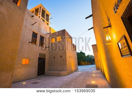 Arab Street In The Old Part Of Dubai