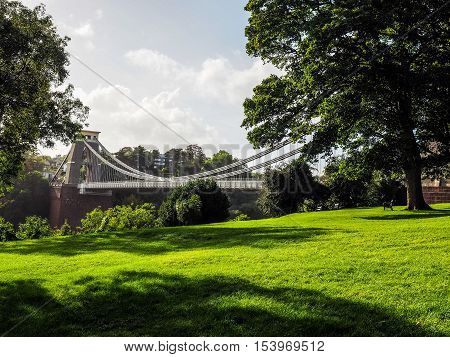 Hdr Clifton Suspension Bridge In Bristol
