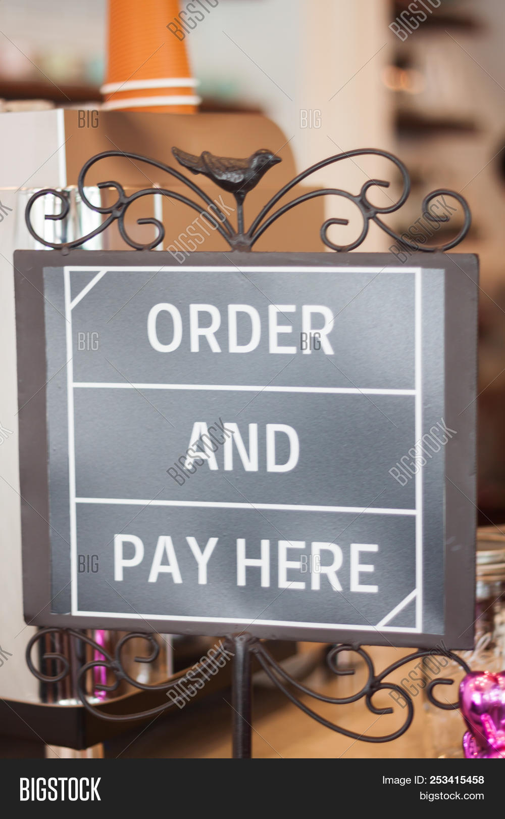 Order Pay Here Sign, Image & Photo (Free Trial) Bigstock