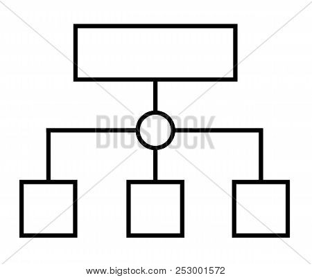 Programme Planning Or Sitemap Workflow Thin Line Icon. Flat Stytle. Sitemap Icon For Your Web Site D