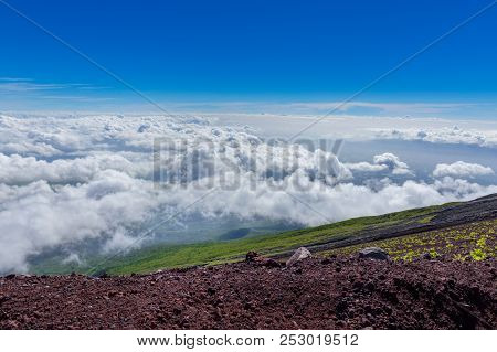 Mt. Fuji Climbing,yoshida Trail  For Descent, Japan