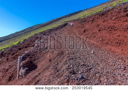 Mt. Fuji Climbing,yoshida Trail  For Descent, Japan