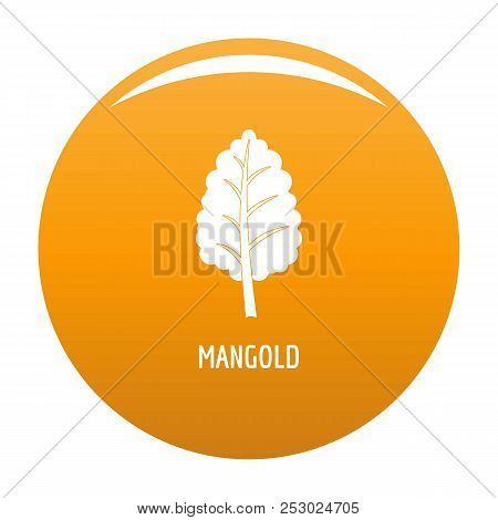 Mangold Icon. Simple Illustration Of Mangold Vector Icon For Any Design Orange
