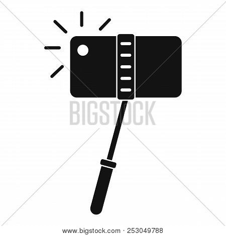 Take A Photo At Monopod Icon. Simple Illustration Of Take A Photo At Monopod Icon For Web Design Iso