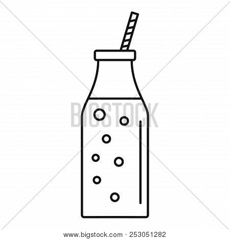 Mango Smoothie Icon. Outline Mango Smoothie Icon For Web Design Isolated On White Background