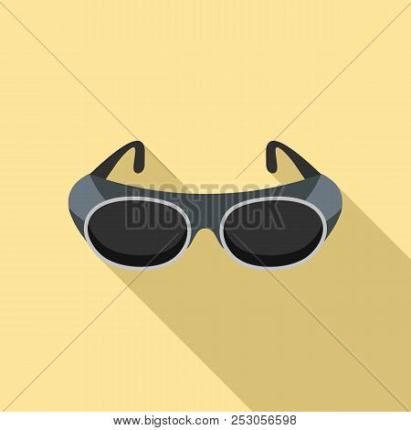 Welding Glasses Icon. Flat Illustration Of Welding Glasses Icon For Web Design