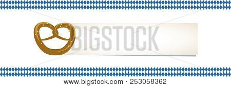 German Bavarian Autumn Pretzel Festival Vector Illustration Eps10