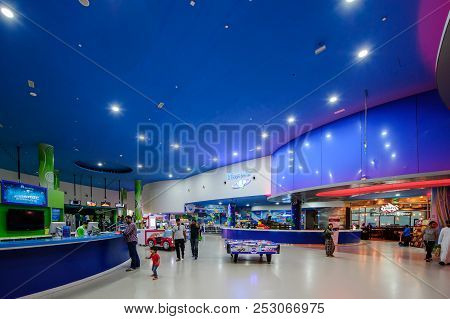 Dubai, Uae - April 07: Mall Of The Emirates Interior April 07, 2017 In Dubai, United Arab Emirates. 