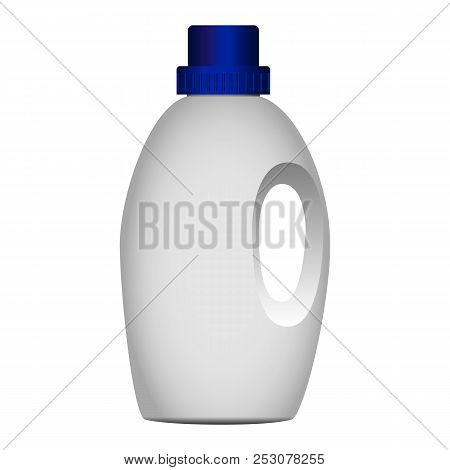House Bottle Cleaner Mockup. Realistic Illustration Of House Bottle Cleaner Mockup For Web Design Is