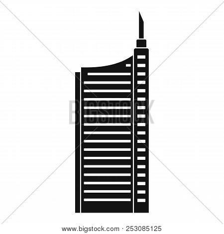 Sky Scraper Icon. Simple Illustration Of Sky Scraper Icon For Web Design Isolated On White Backgroun
