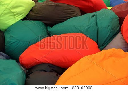 Pile Of Colorful Armchair-bags
