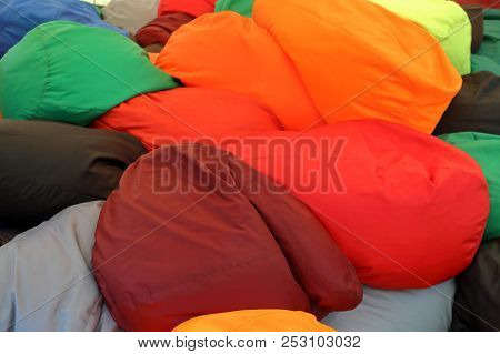 Pile Of Colorful Armchair-bags