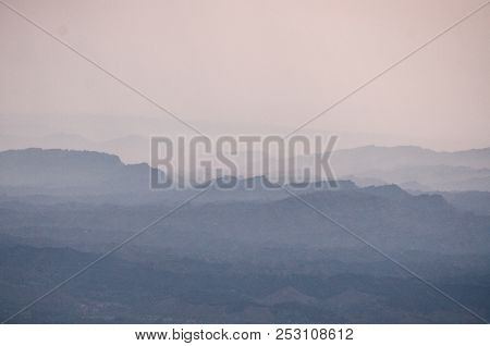 Mountains Can Be Seen From Behind The Clouds