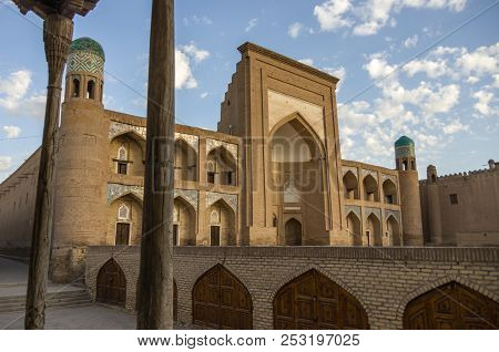 Morrning View Of Kutlug-murad Inaka Madrasa In Khiva, Uzbekistan