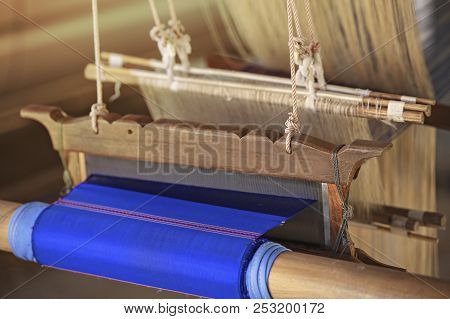 Praewa Ban Phon Weave Silk,silkworm In Kalasin,thailand,silk Clothes From Nature Material,weaving Ca
