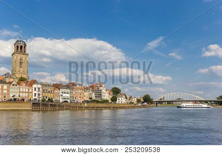 Historic City Deventer At The Ijssel River In The Netherlands