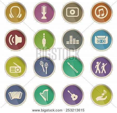 Music Vector Icons For User Interface Design