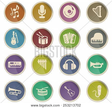 Music Vector Icons For User Interface Design