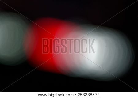 Defocused Circles Light Effects, Abstract Blurred Motion Boche Particles.