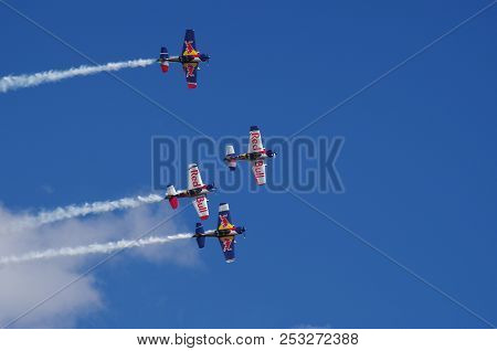 Flygfesten 2018/airshow 2018 Annual International Airshow In Dala Järna -flying Bulls Aerobatic Team