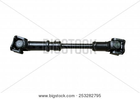 Driveshaft Car Close-up Isolated On White Background