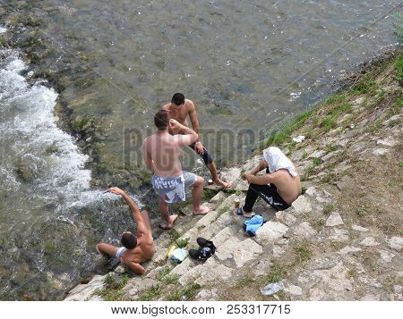 Guca, Serbia, August 11, 2018. 57th Trumpet Festival In Guca. Worldwide Known Music Festival In Serb
