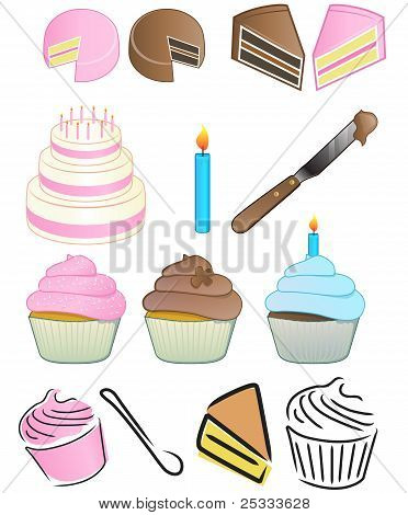 Cupcake Icon Set