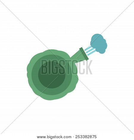 Whoopee Cushion Icon In Flat Style Isolated On White Background. Joke Symbol Illustration