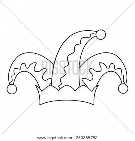 Humor Hat Bell Icon. Outline Illustration Of Humor Hat Bell Icon For Web Design Isolated On White Ba