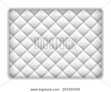 Memory Foam Mattress Mockup. Realistic Illustration Of Memory Foam Mattress Mockup For Web Design Is