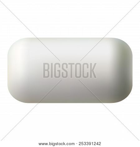 Bubble Gum Mockup. Realistic Illustration Of Bubble Gum Mockup For Web Design Isolated On White Back
