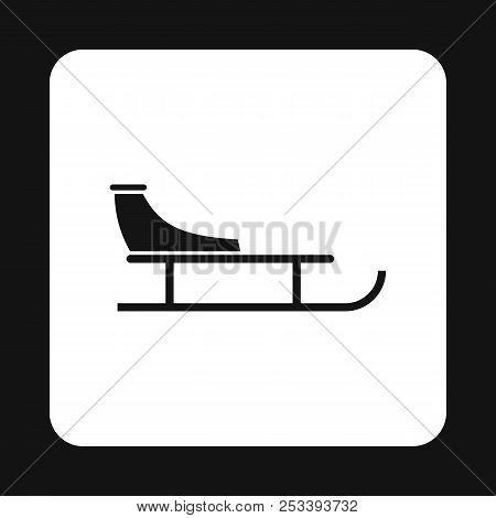 Sled Icon In Simple Style On A White Background Illustration