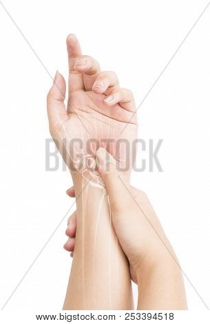 Wrist Bones Injury White Background Wrist Pain