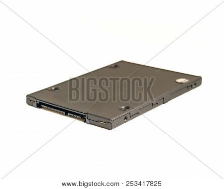 Close-up Solid-state Storage Device Isolated On White