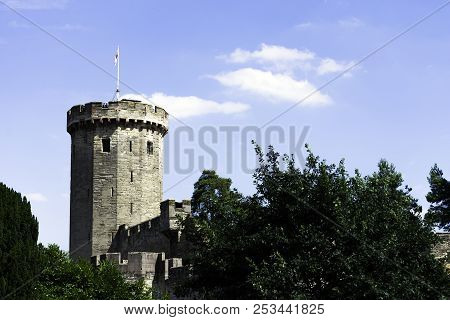 Warwick, Uk - August 05: Picture Of Warwick Castle - Guys Tower On August 05, 2018 In Warwick, Warwi