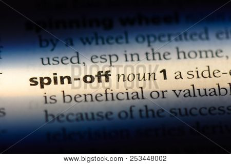 Spin Off Word In A Dictionary. Spin Off Concept.