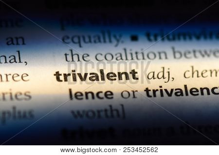 Trivalent Word In A Dictionary. Trivalent Concept.