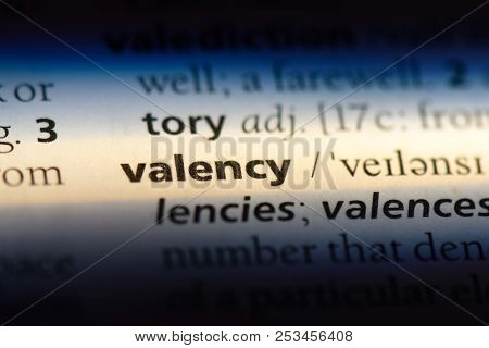Valency Word In A Dictionary. Valency Concept.