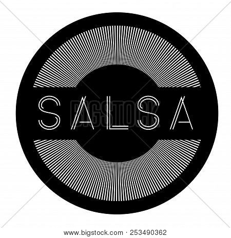Salsa Label On White Background Sign, Label, Sticker